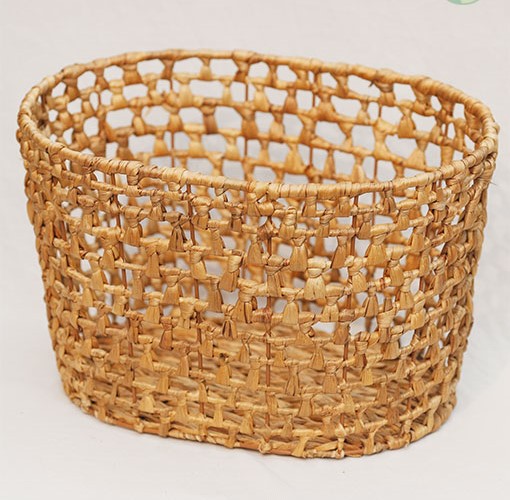 Storage basket from water-hyacinth in Vietnam